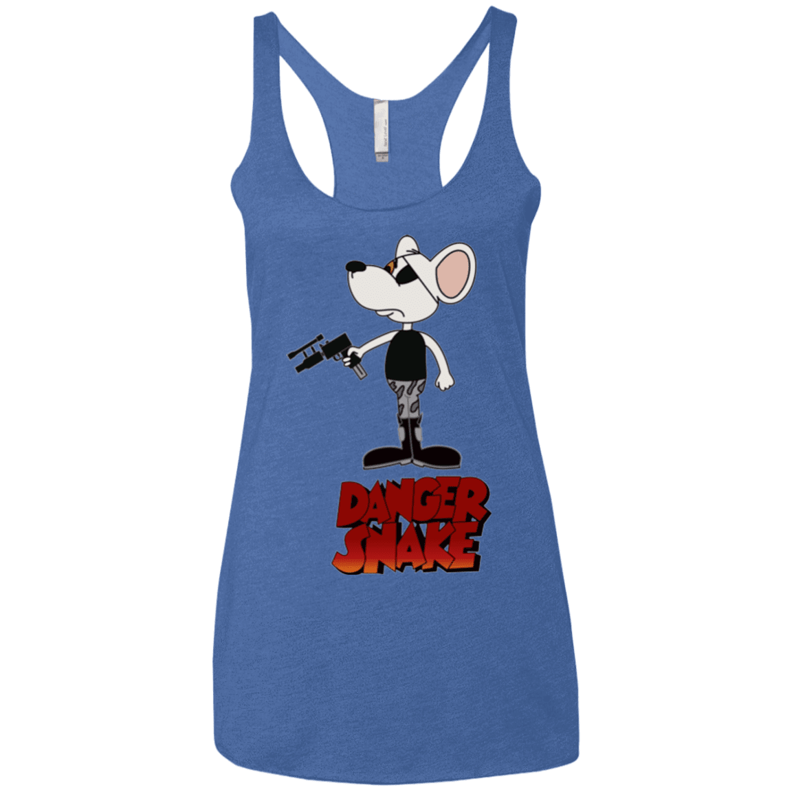 T-Shirts Vintage Royal / X-Small Dangersnake Women's Triblend Racerback Tank