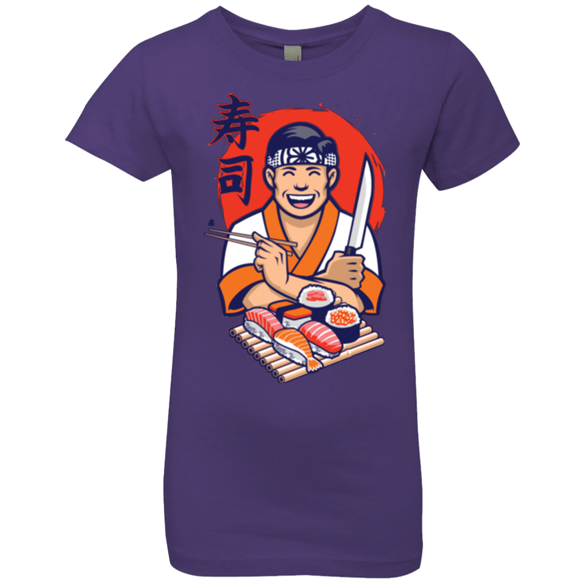 T-Shirts Purple Rush / YXS DANIEL SAN SUSHI Girls Premium T-Shirt
