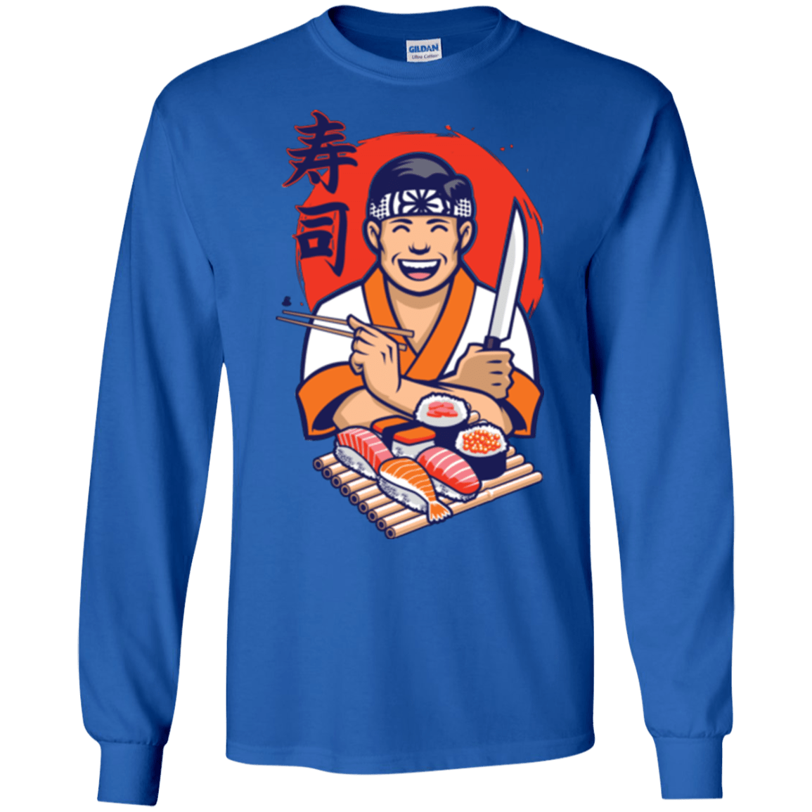 T-Shirts Royal / S DANIEL SAN SUSHI Men's Long Sleeve T-Shirt