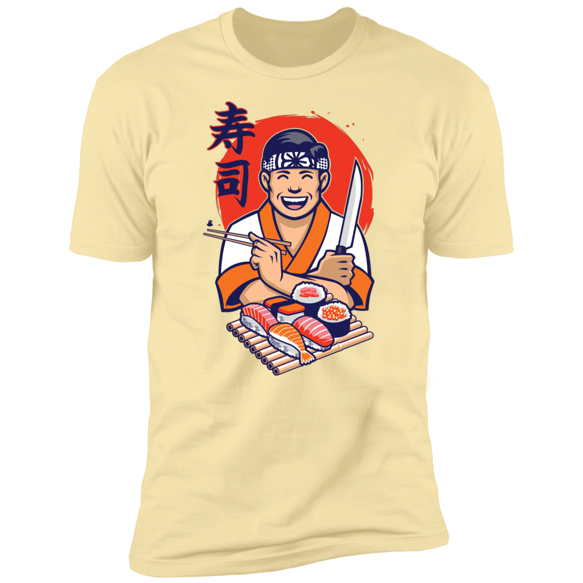 T-Shirts Banana Cream / S DANIEL SAN SUSHI Men's Premium T-Shirt