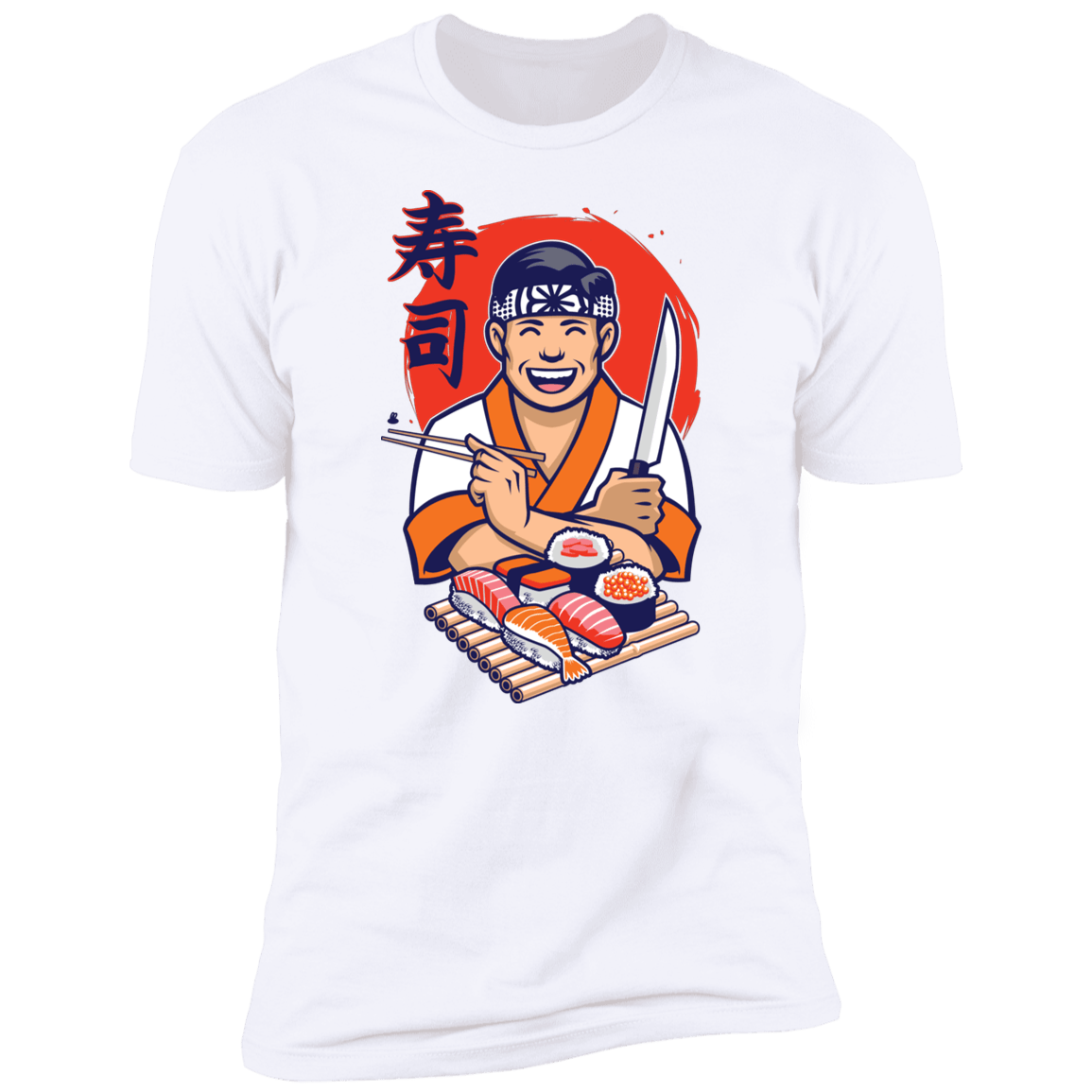 T-Shirts White / S DANIEL SAN SUSHI Men's Premium T-Shirt