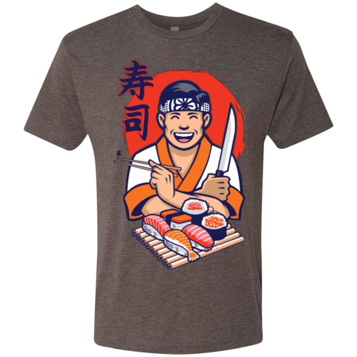 T-Shirts Macchiato / S DANIEL SAN SUSHI Men's Triblend T-Shirt