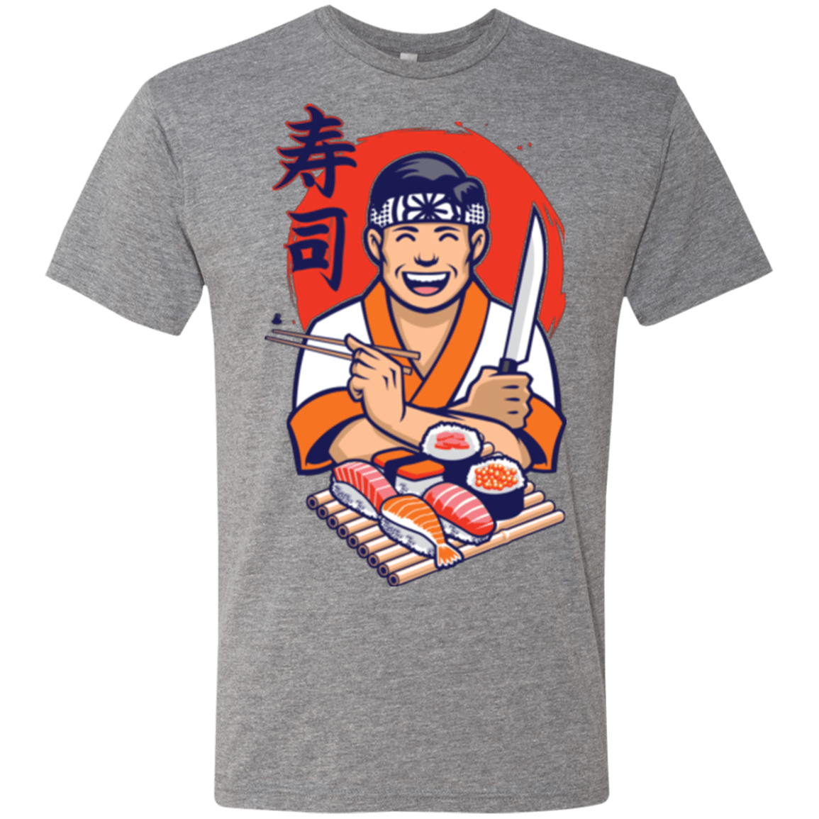 T-Shirts Premium Heather / S DANIEL SAN SUSHI Men's Triblend T-Shirt