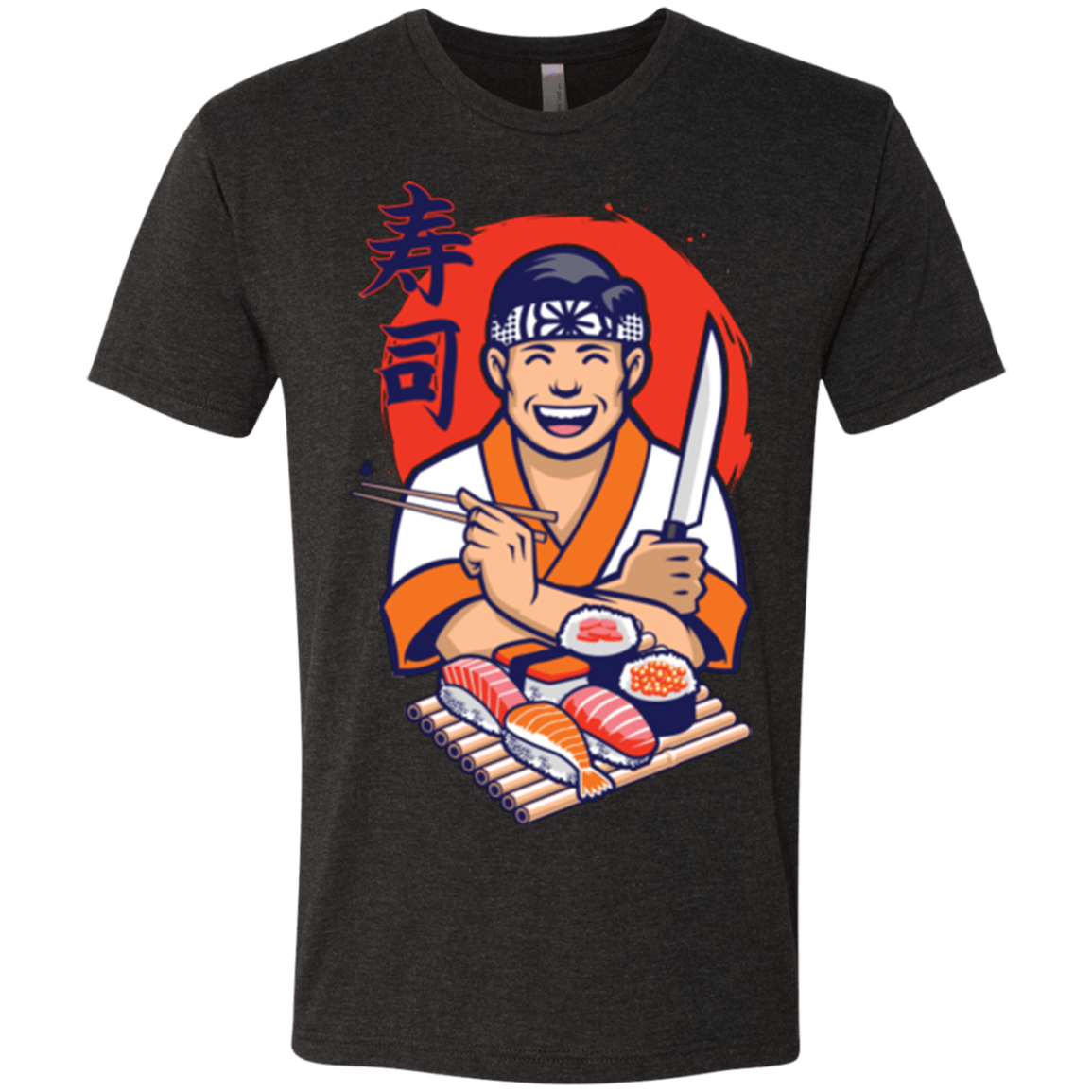 T-Shirts Vintage Black / S DANIEL SAN SUSHI Men's Triblend T-Shirt