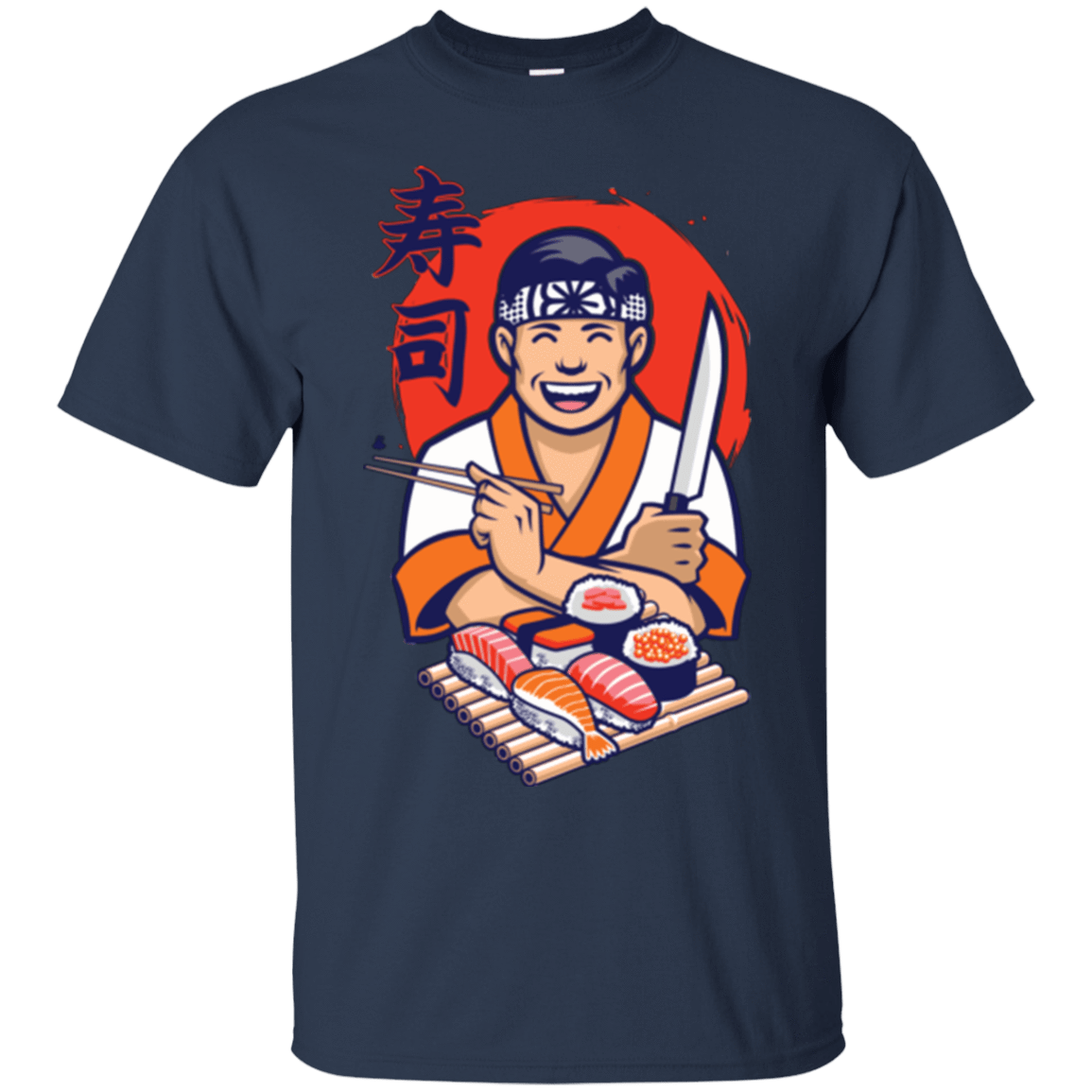 T-Shirts Navy / S DANIEL SAN SUSHI T-Shirt