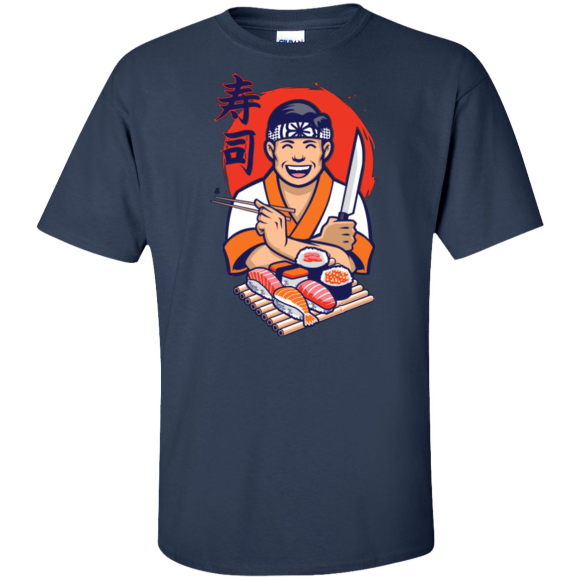 T-Shirts Navy / XLT DANIEL SAN SUSHI Tall T-Shirt
