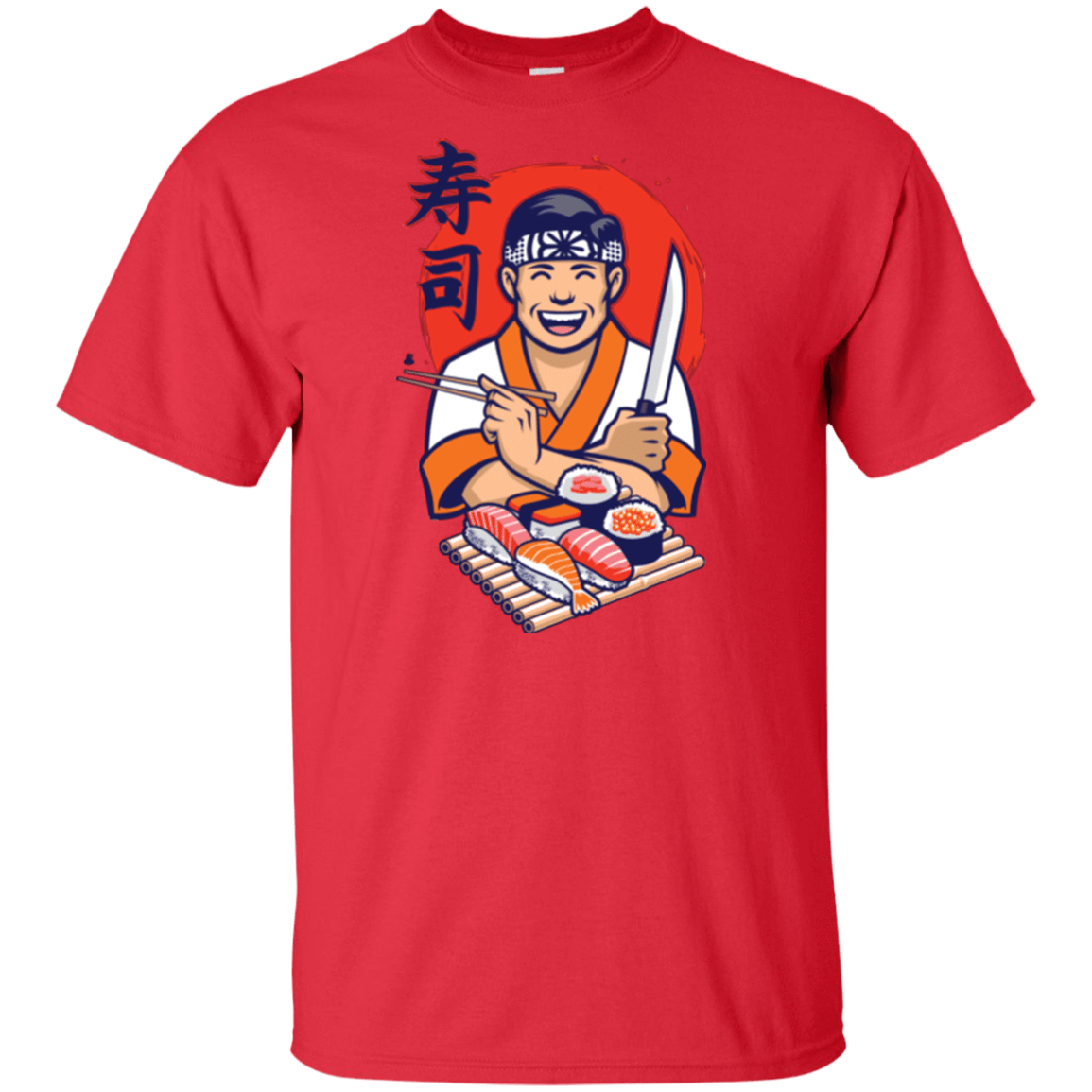 T-Shirts Red / XLT DANIEL SAN SUSHI Tall T-Shirt