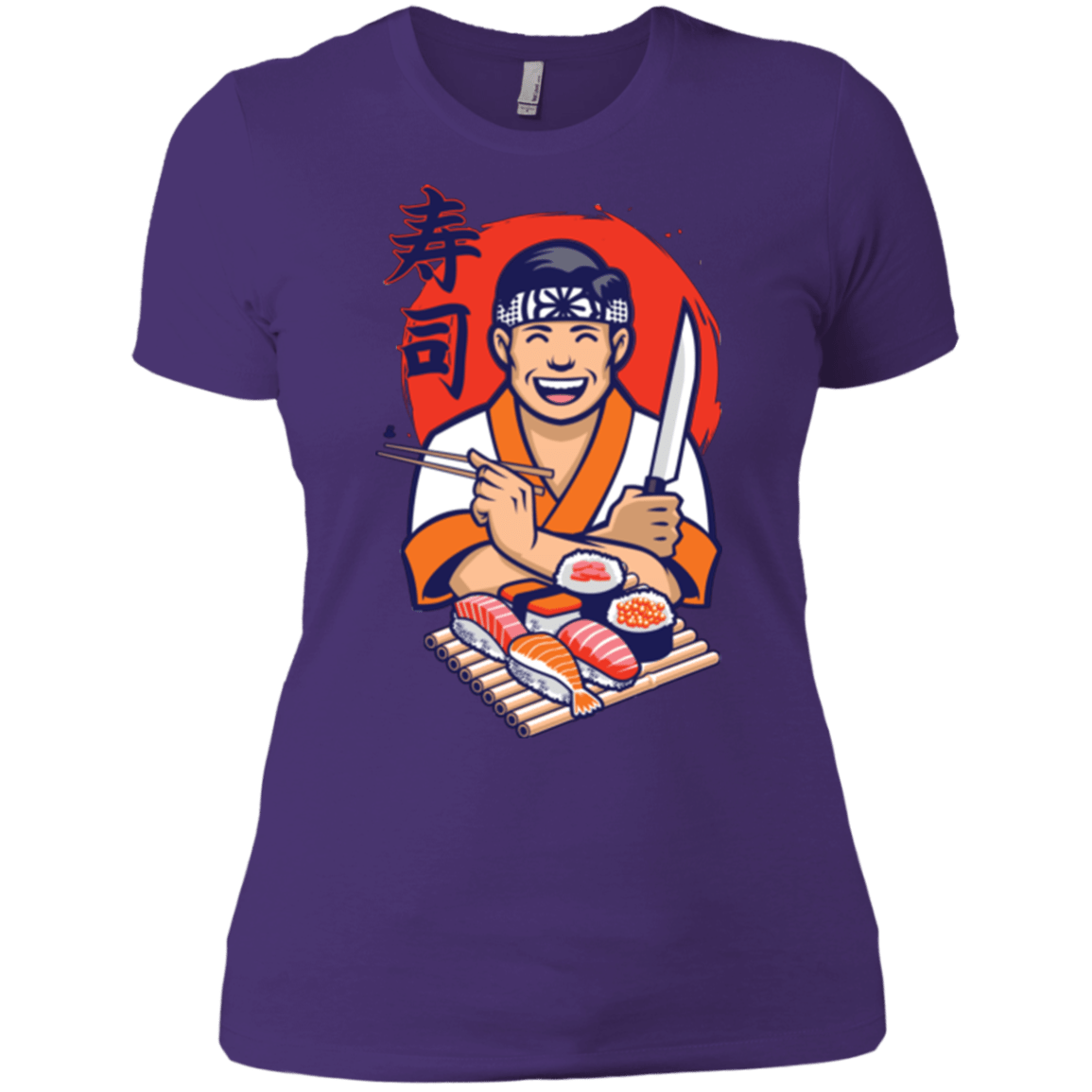 T-Shirts Purple Rush/ / X-Small DANIEL SAN SUSHI Women's Premium T-Shirt