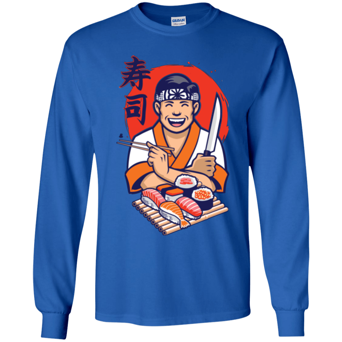 T-Shirts Royal / YS DANIEL SAN SUSHI Youth Long Sleeve T-Shirt
