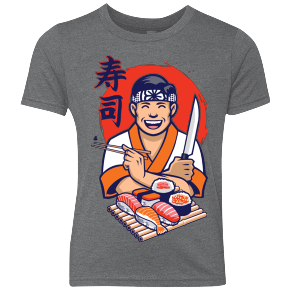 T-Shirts Premium Heather / YXS DANIEL SAN SUSHI Youth Triblend T-Shirt