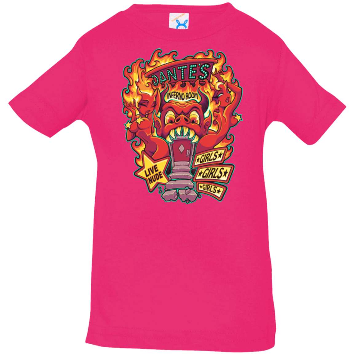 T-Shirts Hot Pink / 6 Months Dantes Inferno Room Infant PremiumT-Shirt