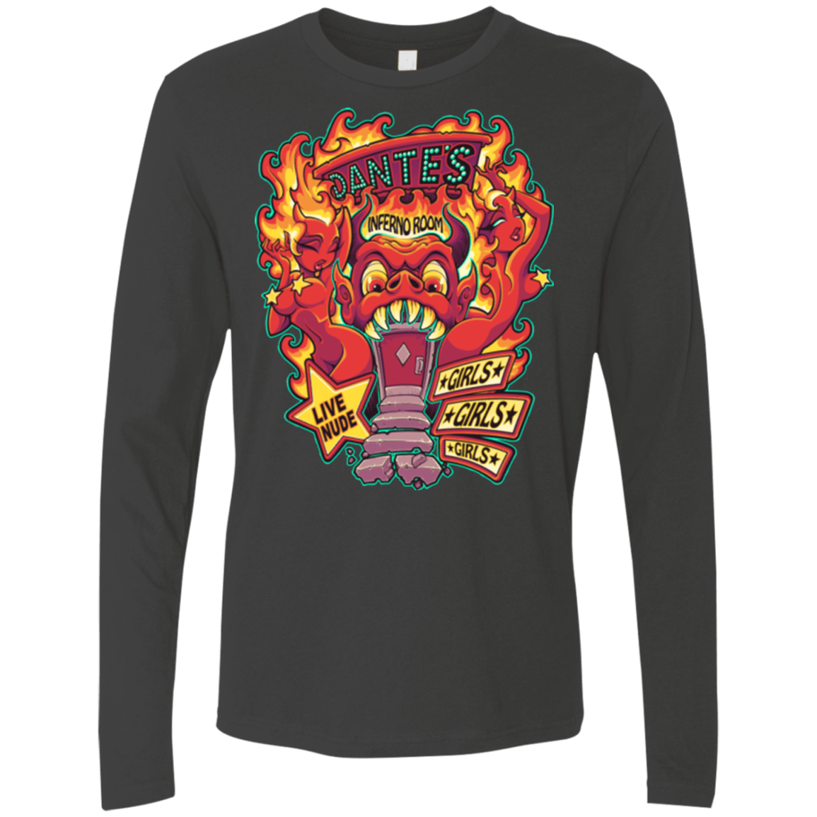 Dantes Inferno Room Men's Premium Long Sleeve