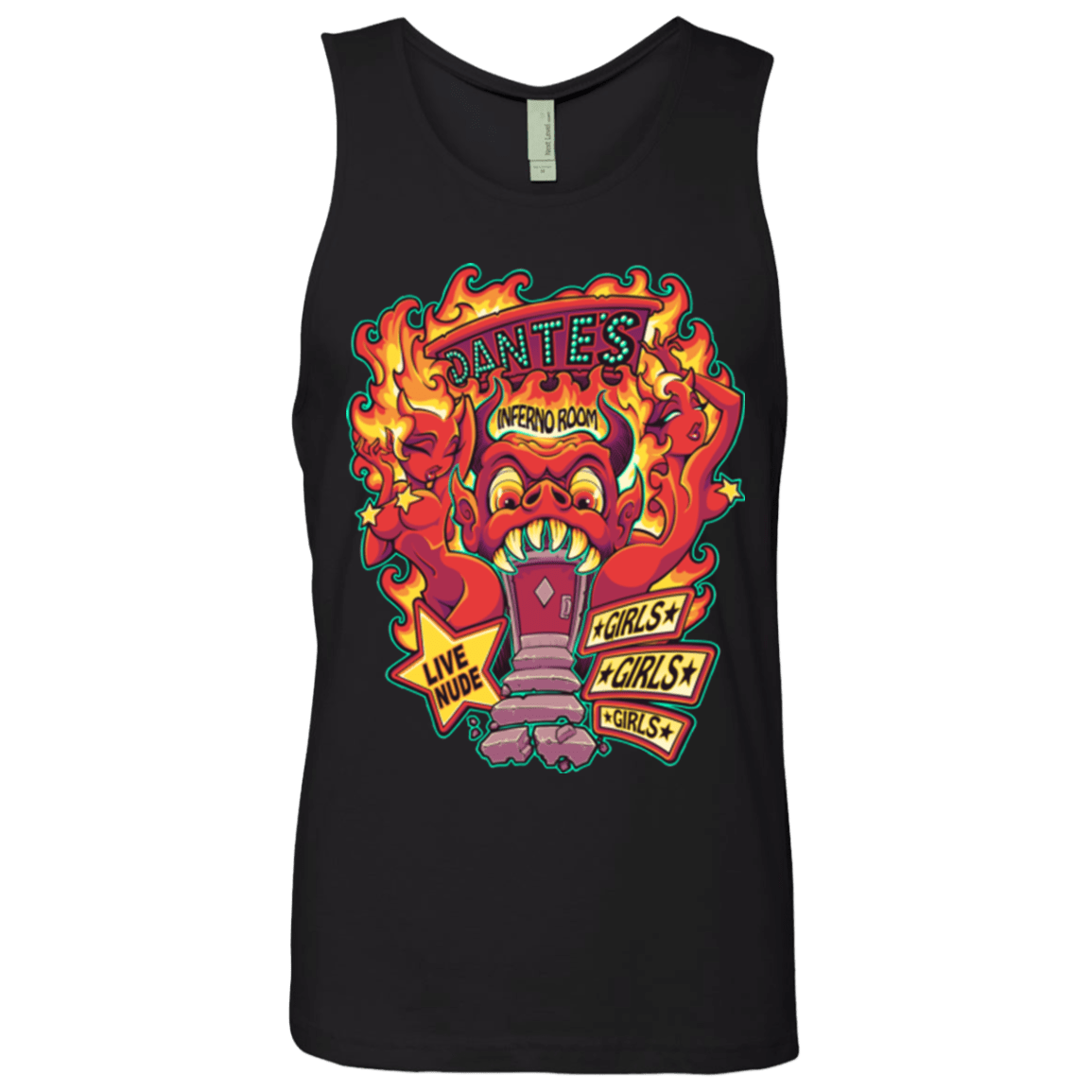 T-Shirts Black / Small Dantes Inferno Room Men's Premium Tank Top