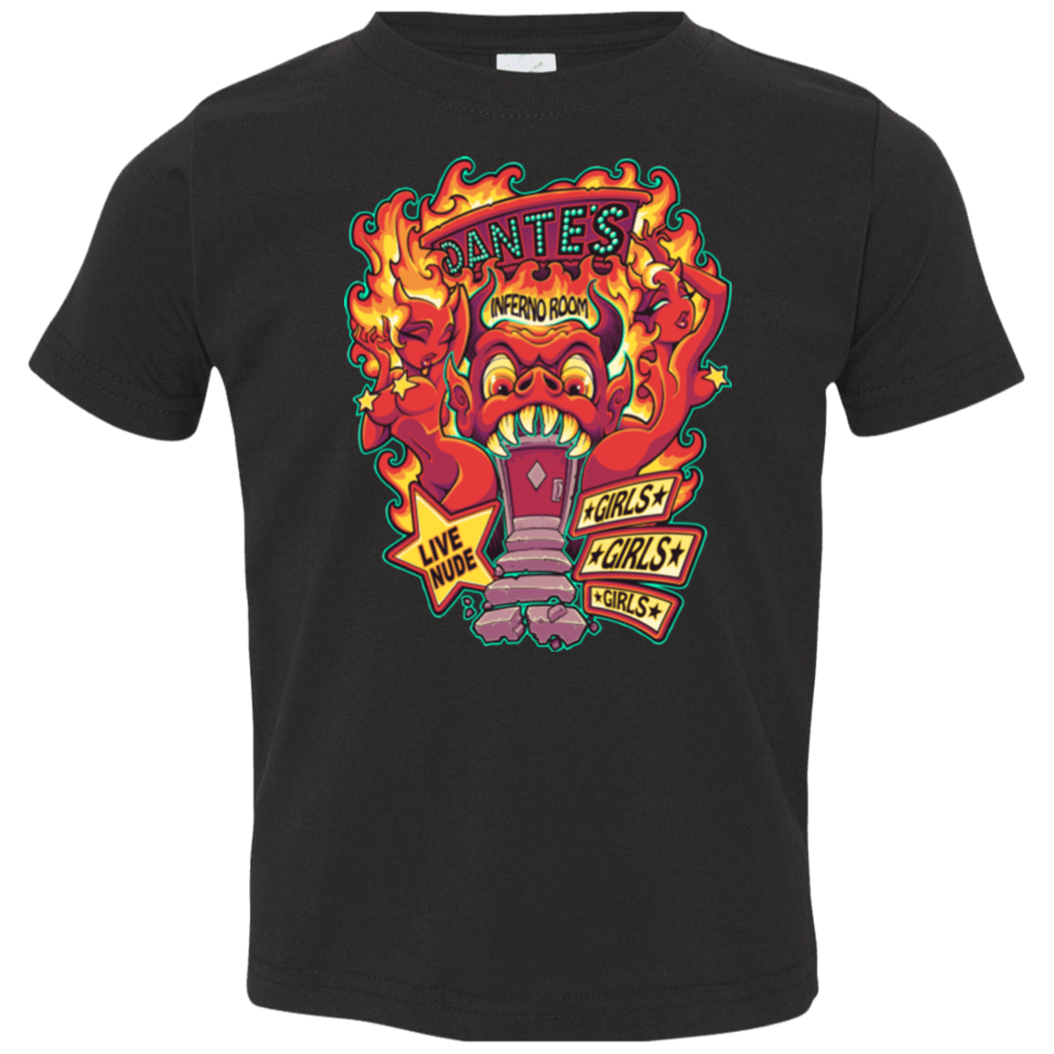 T-Shirts Black / 2T Dantes Inferno Room Toddler Premium T-Shirt