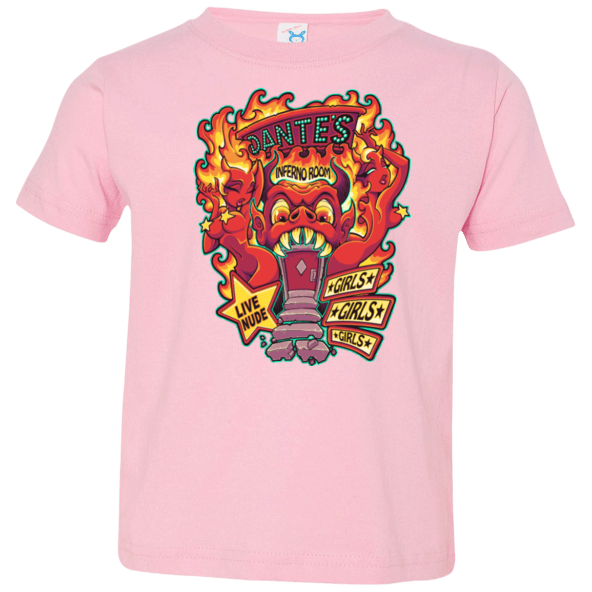 T-Shirts Pink / 2T Dantes Inferno Room Toddler Premium T-Shirt