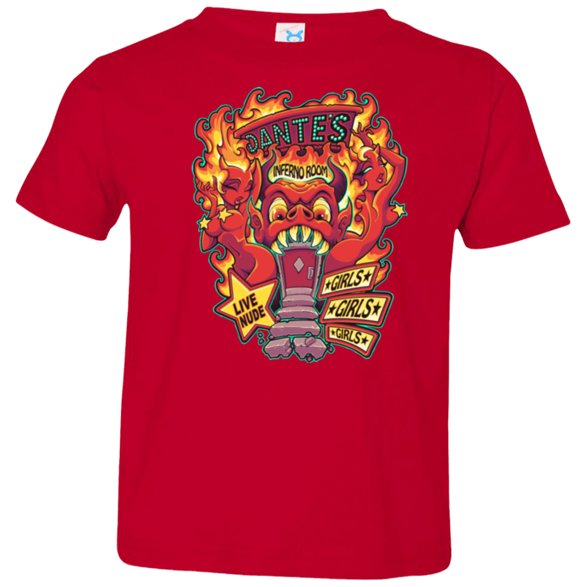 T-Shirts Red / 2T Dantes Inferno Room Toddler Premium T-Shirt