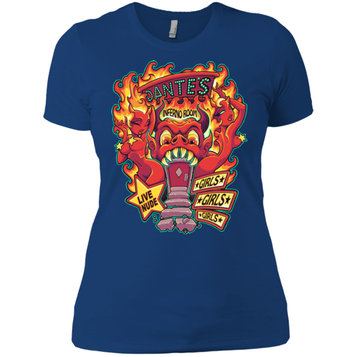 T-Shirts Royal / X-Small Dantes Inferno Room Women's Premium T-Shirt