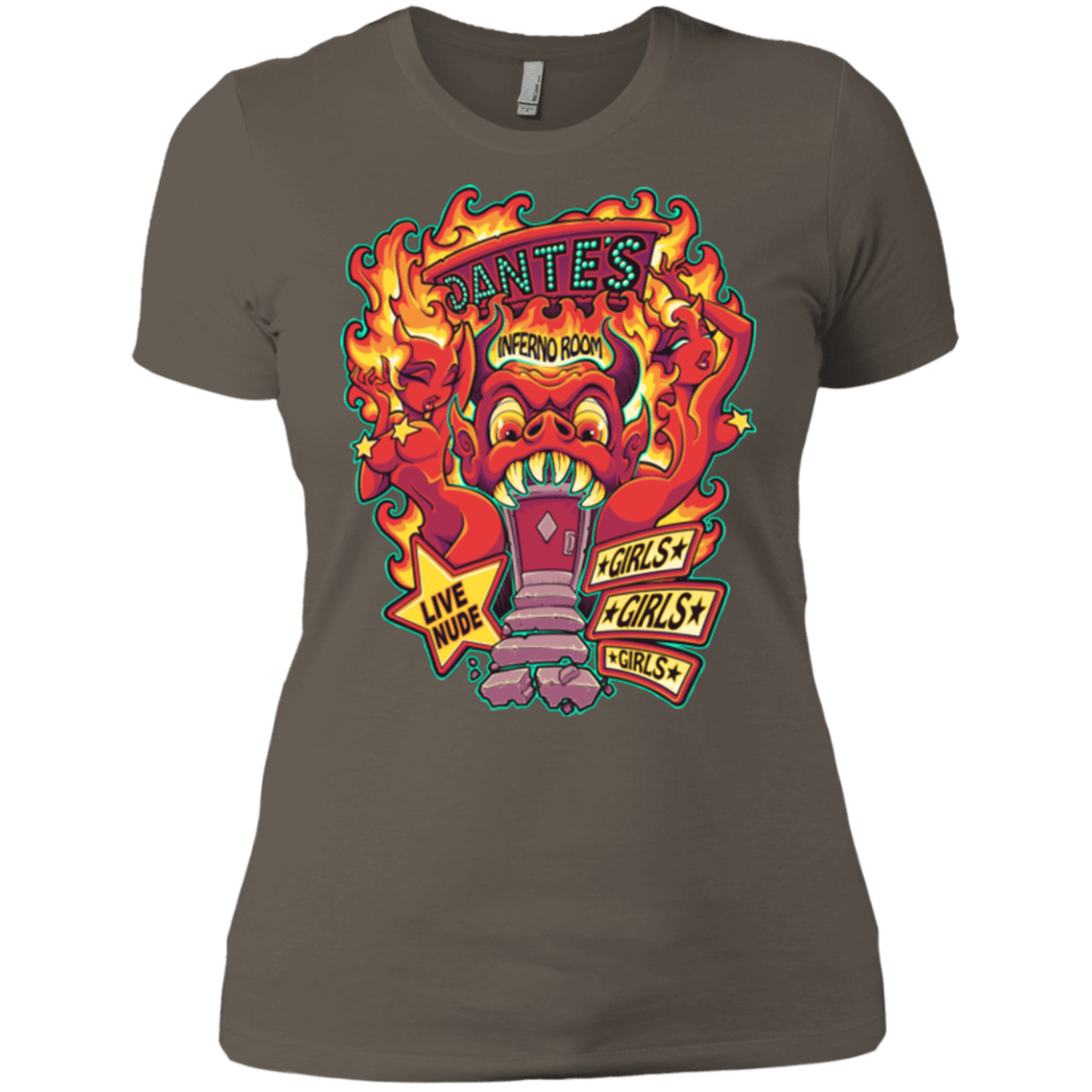 T-Shirts Warm Grey / X-Small Dantes Inferno Room Women's Premium T-Shirt