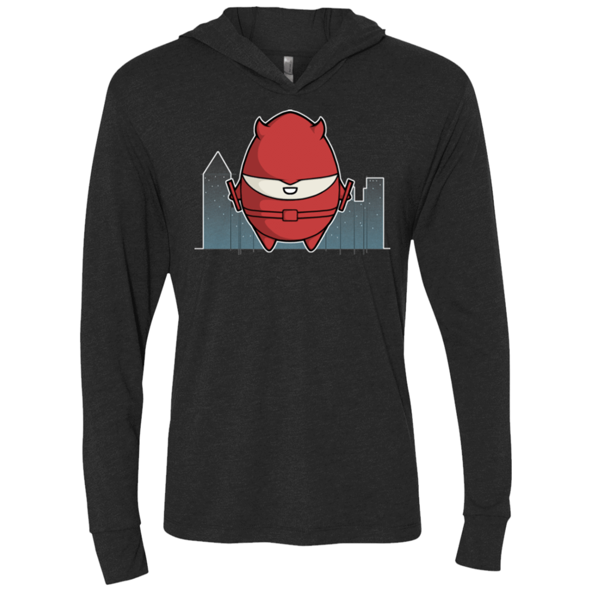 T-Shirts Vintage Black / X-Small Dare Devilled Egg Triblend Long Sleeve Hoodie Tee