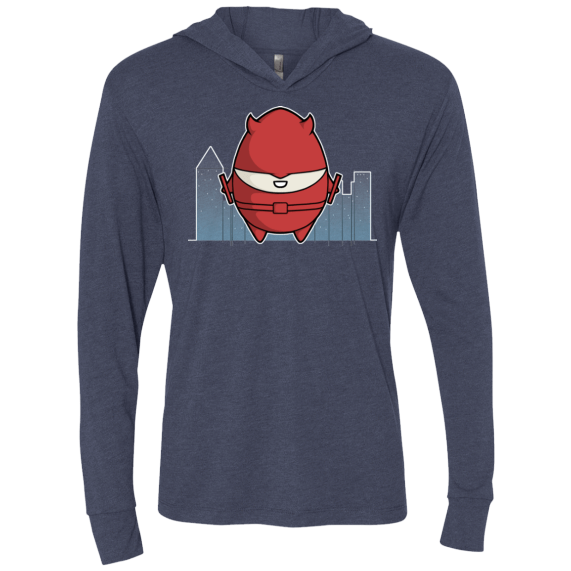 T-Shirts Vintage Navy / X-Small Dare Devilled Egg Triblend Long Sleeve Hoodie Tee