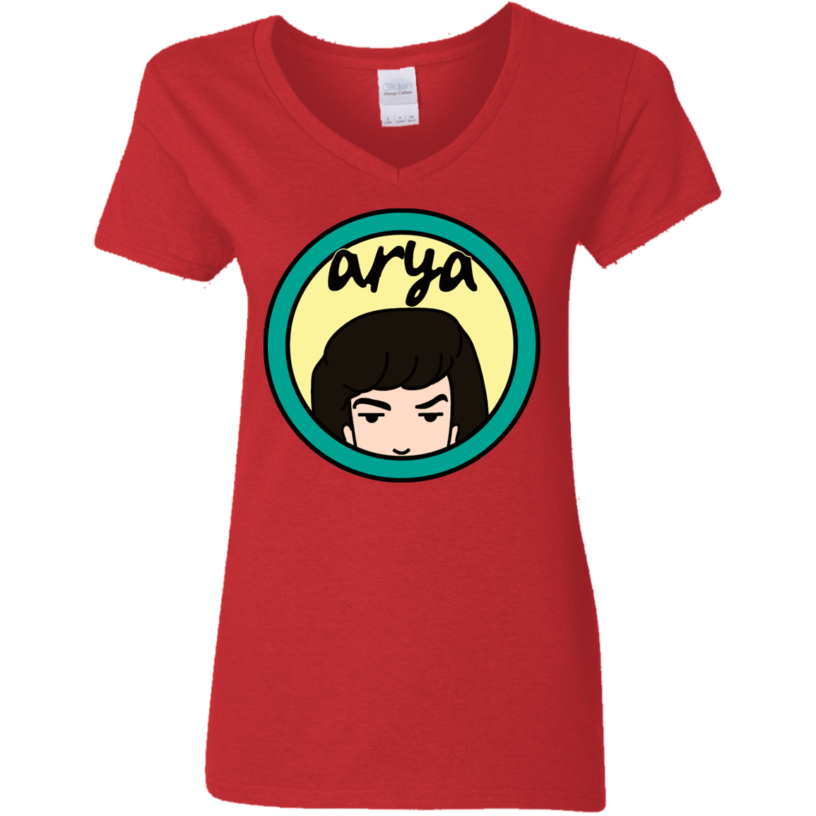 T-Shirts Red / S Daria Arya Women's V-Neck T-Shirt