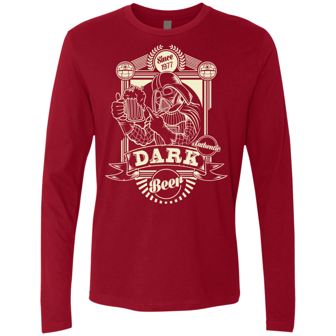T-Shirts Cardinal / S Dark Beer Men's Premium Long Sleeve