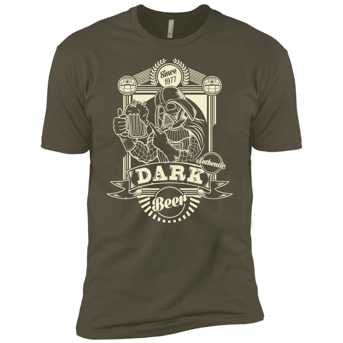 T-Shirts Military Green / X-Small Dark Beer Men's Premium T-Shirt