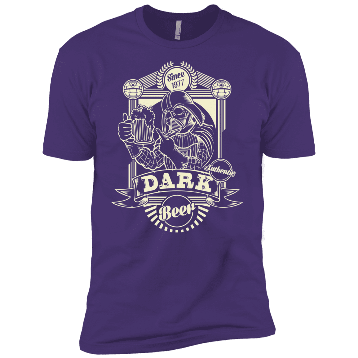 T-Shirts Purple Rush/ / X-Small Dark Beer Men's Premium T-Shirt