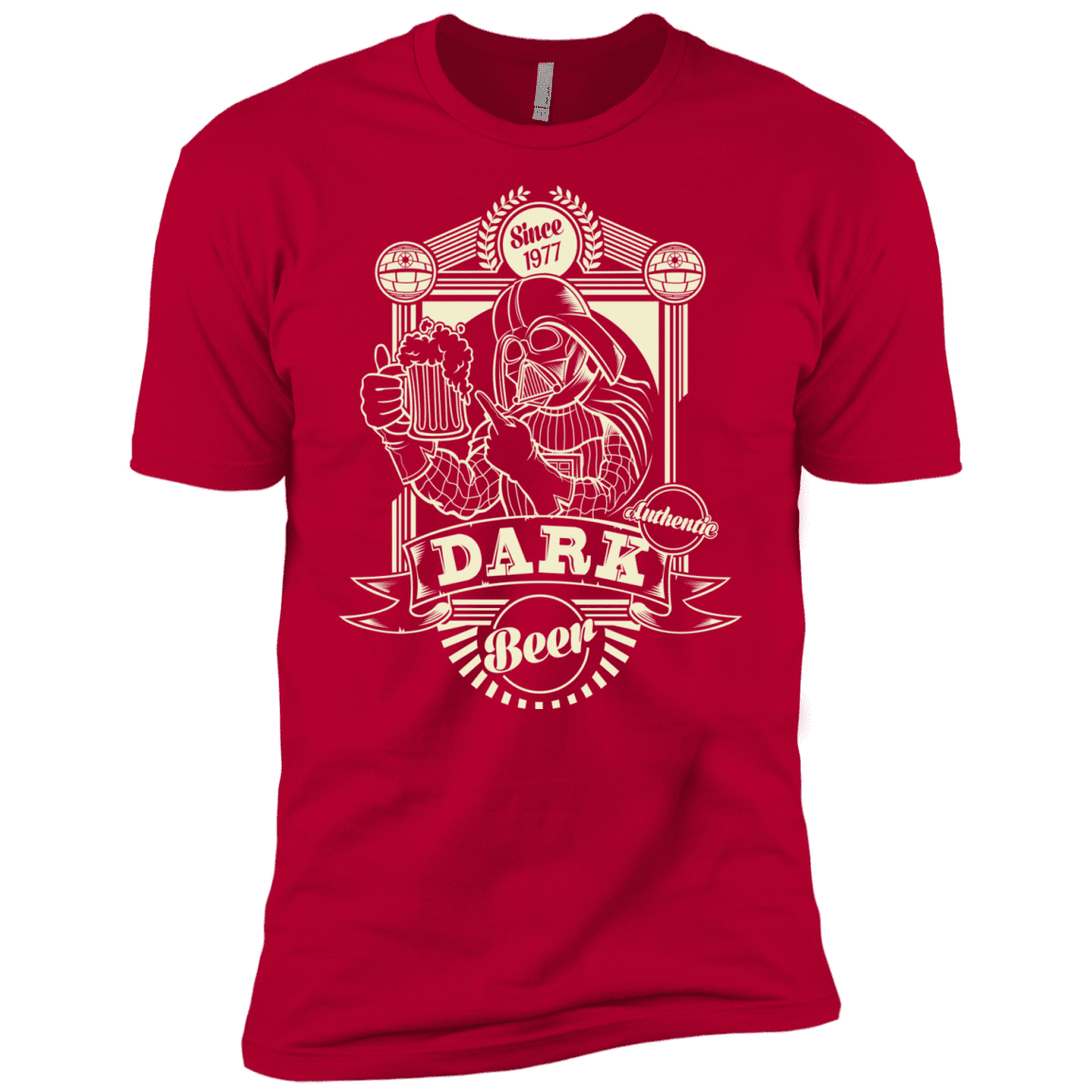 T-Shirts Red / X-Small Dark Beer Men's Premium T-Shirt