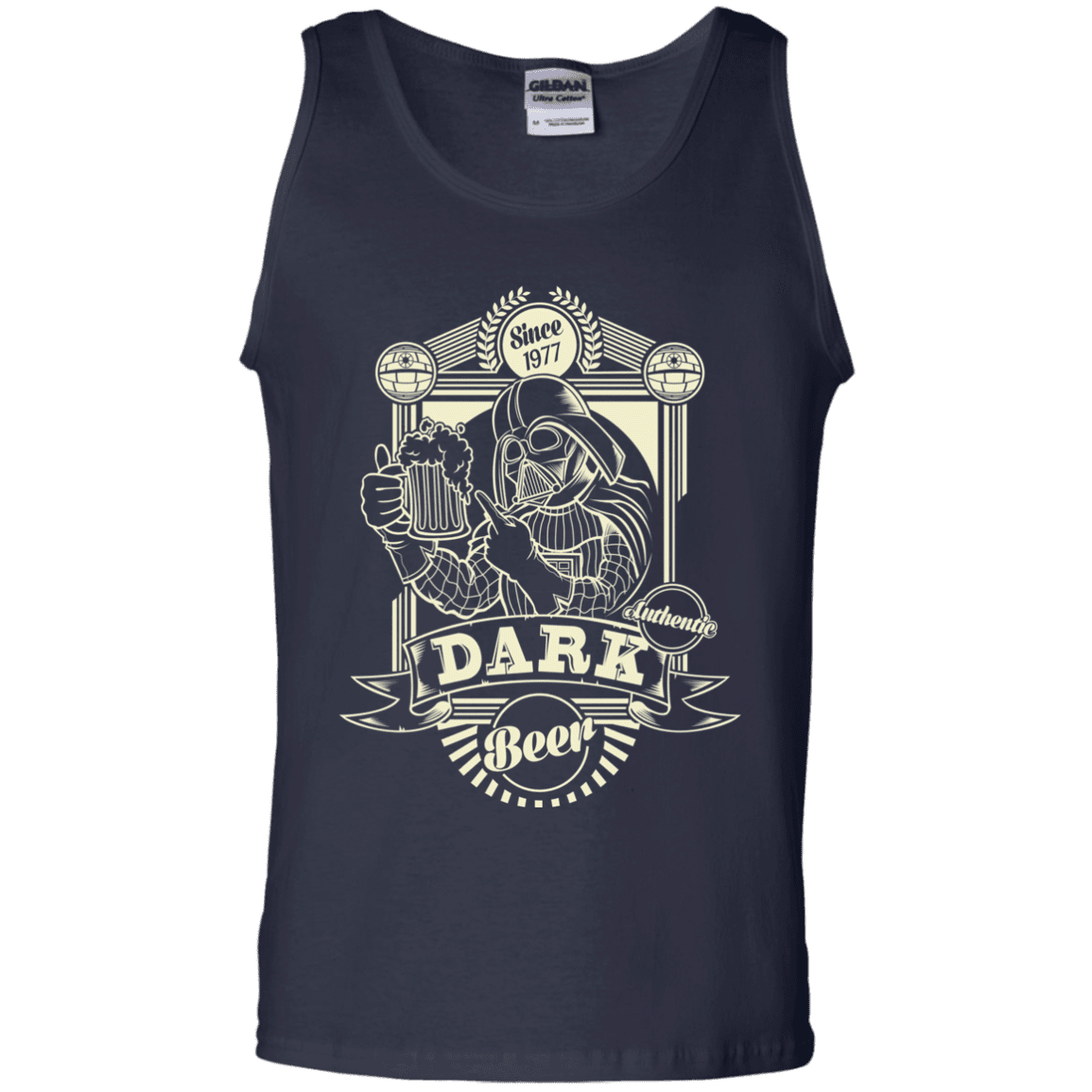 T-Shirts Navy / S Dark Beer Men's Tank Top