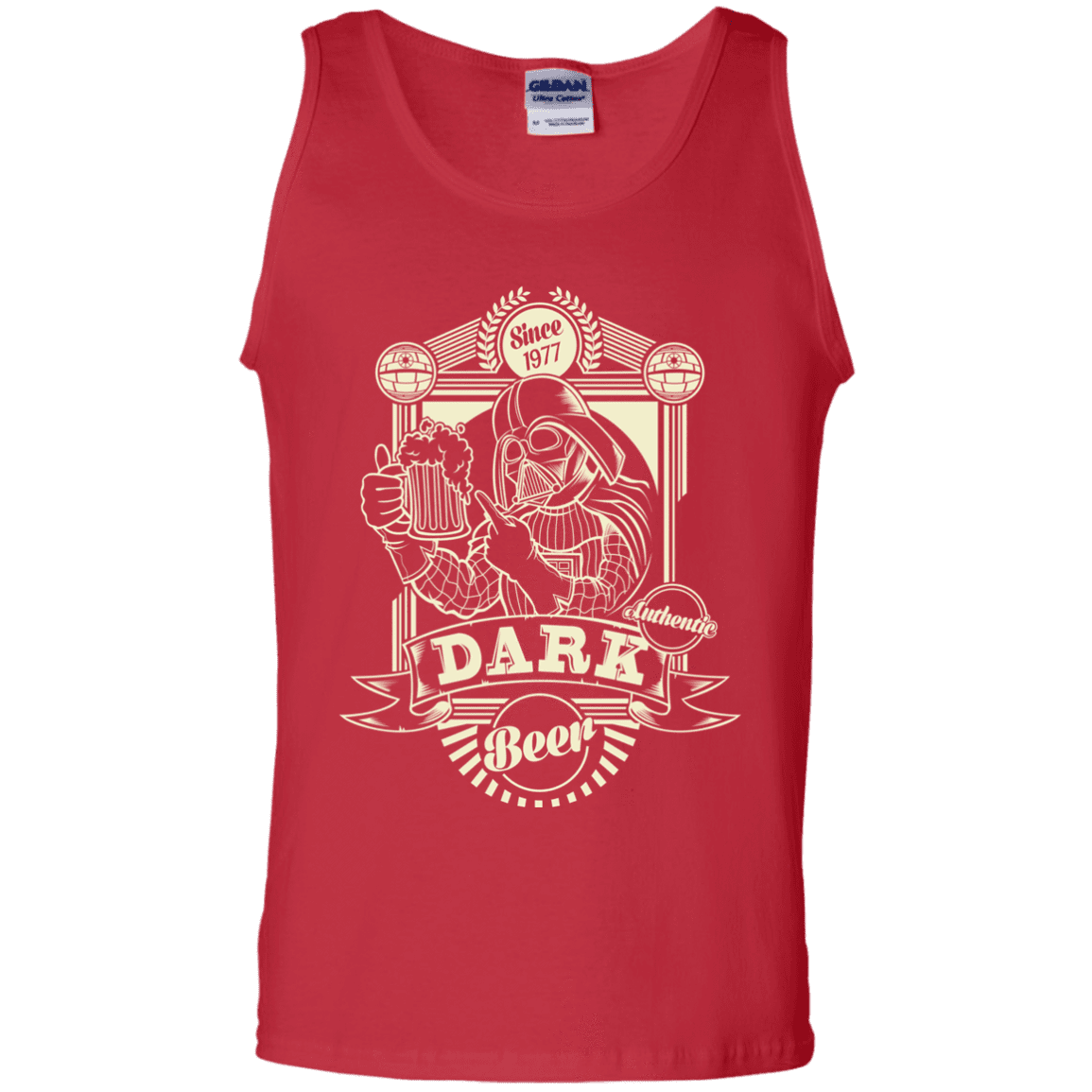 T-Shirts Red / S Dark Beer Men's Tank Top