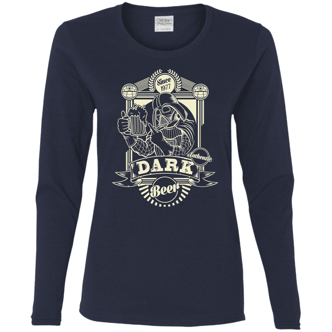 T-Shirts Navy / S Dark Beer Women's Long Sleeve T-Shirt