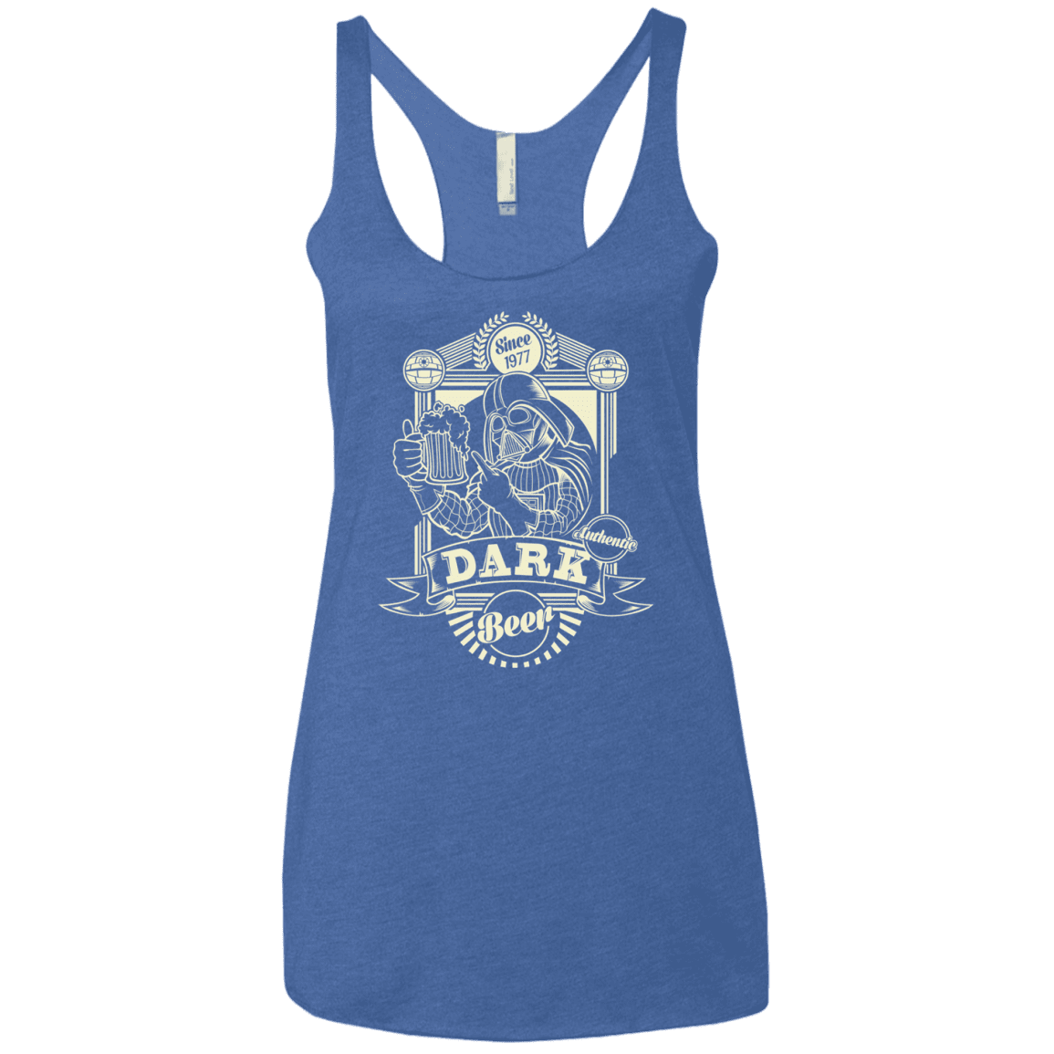 T-Shirts Vintage Royal / X-Small Dark Beer Women's Triblend Racerback Tank