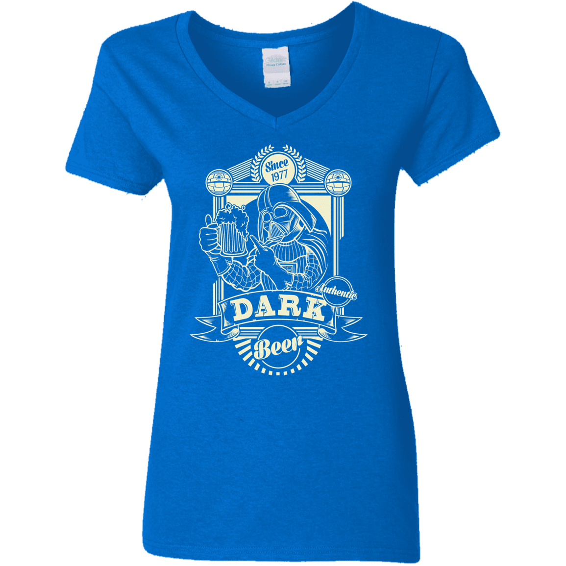 T-Shirts Royal / S Dark Beer Women's V-Neck T-Shirt