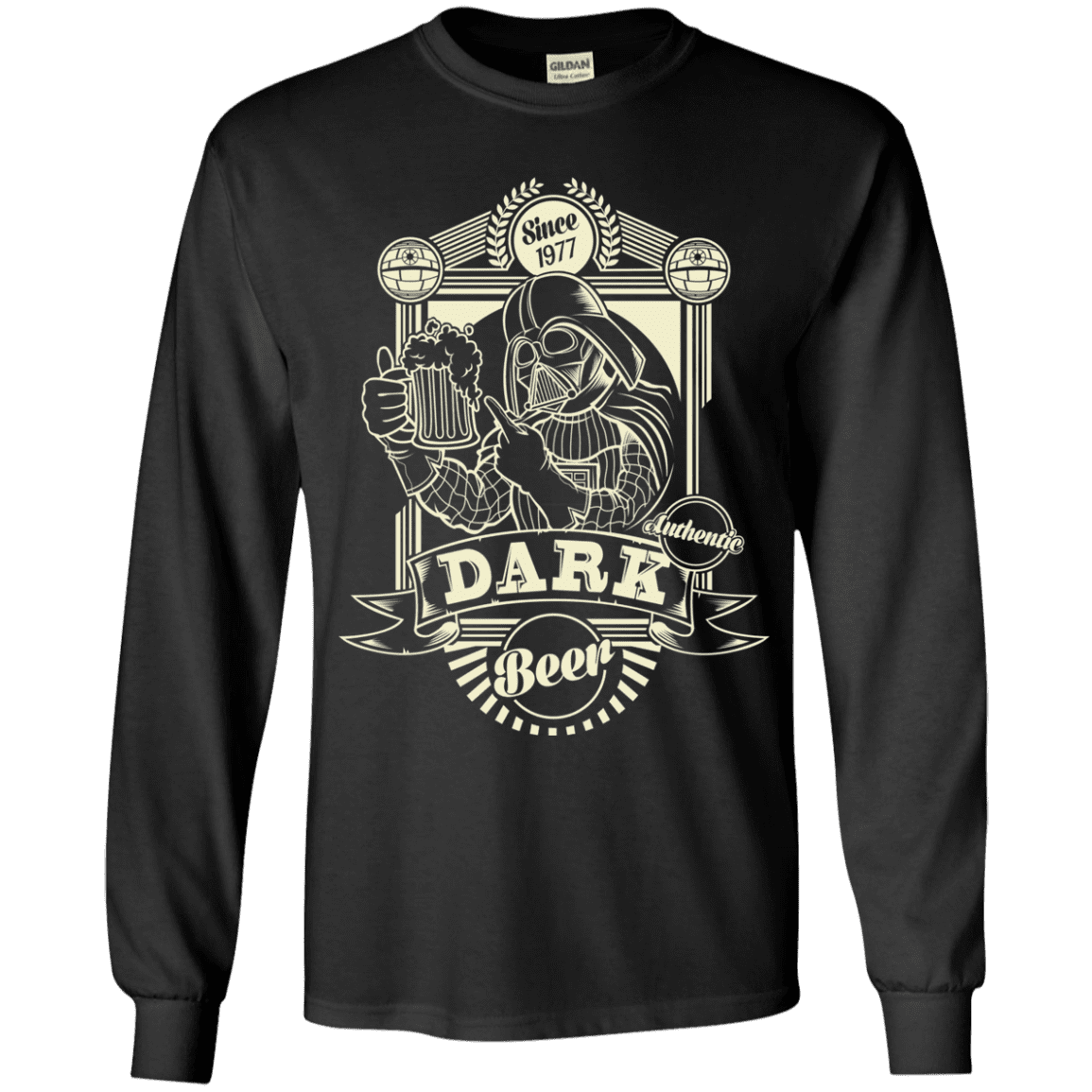 T-Shirts Black / YS Dark Beer Youth Long Sleeve T-Shirt