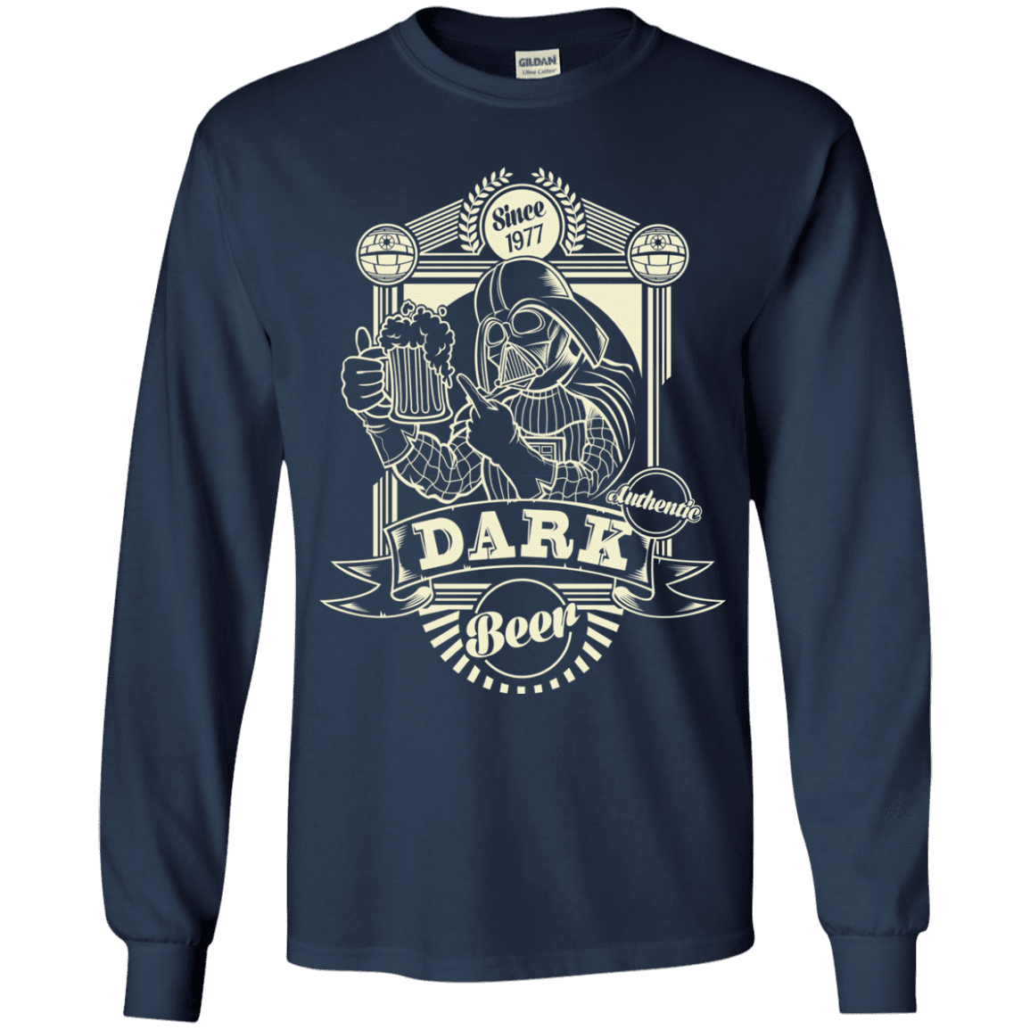 T-Shirts Navy / YS Dark Beer Youth Long Sleeve T-Shirt
