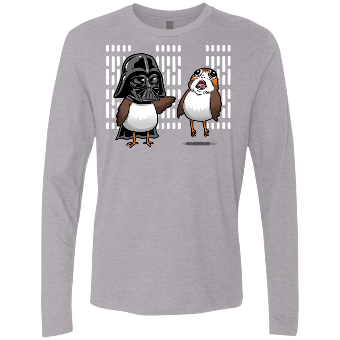 T-Shirts Heather Grey / Small Dark Critter Men's Premium Long Sleeve