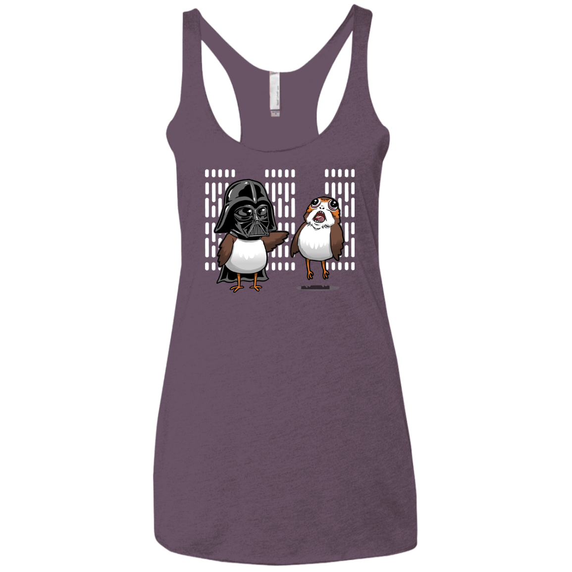 T-Shirts Vintage Purple / X-Small Dark Critter Women's Triblend Racerback Tank