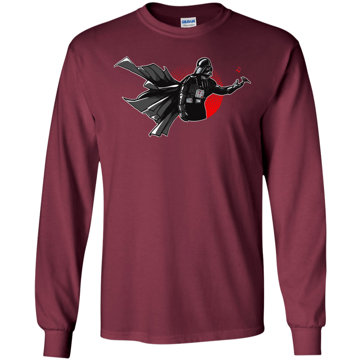 T-Shirts Maroon / S Dark Enforcer Men's Long Sleeve T-Shirt