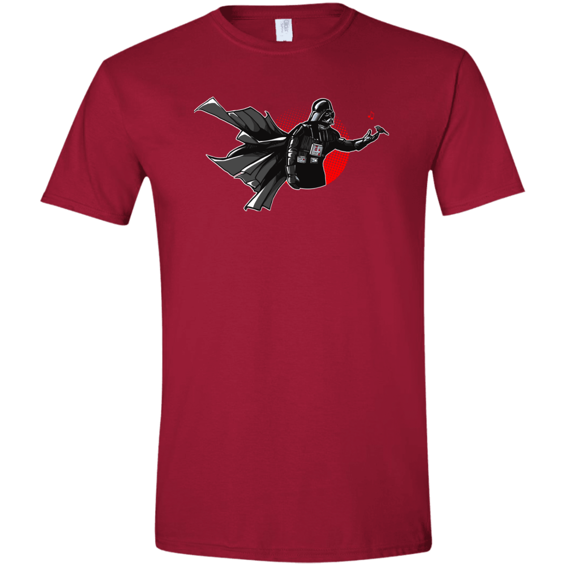 T-Shirts Cardinal Red / S Dark Enforcer Men's Semi-Fitted Softstyle