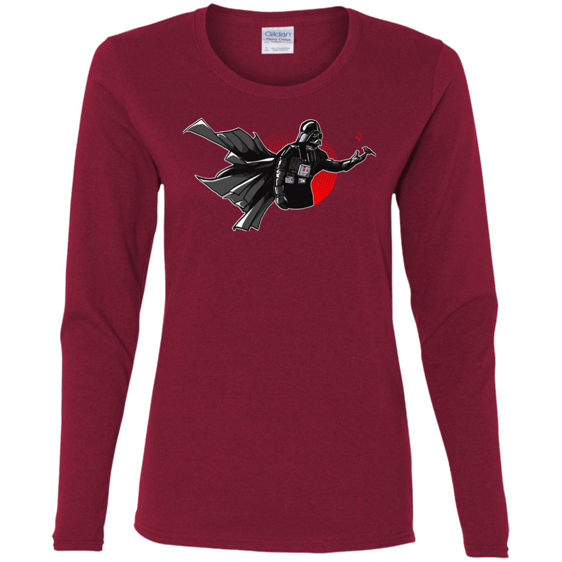 T-Shirts Cardinal / S Dark Enforcer Women's Long Sleeve T-Shirt