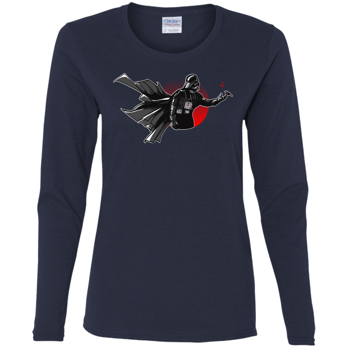 T-Shirts Navy / S Dark Enforcer Women's Long Sleeve T-Shirt