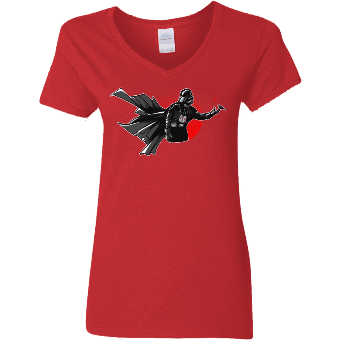 T-Shirts Red / S Dark Enforcer Women's V-Neck T-Shirt