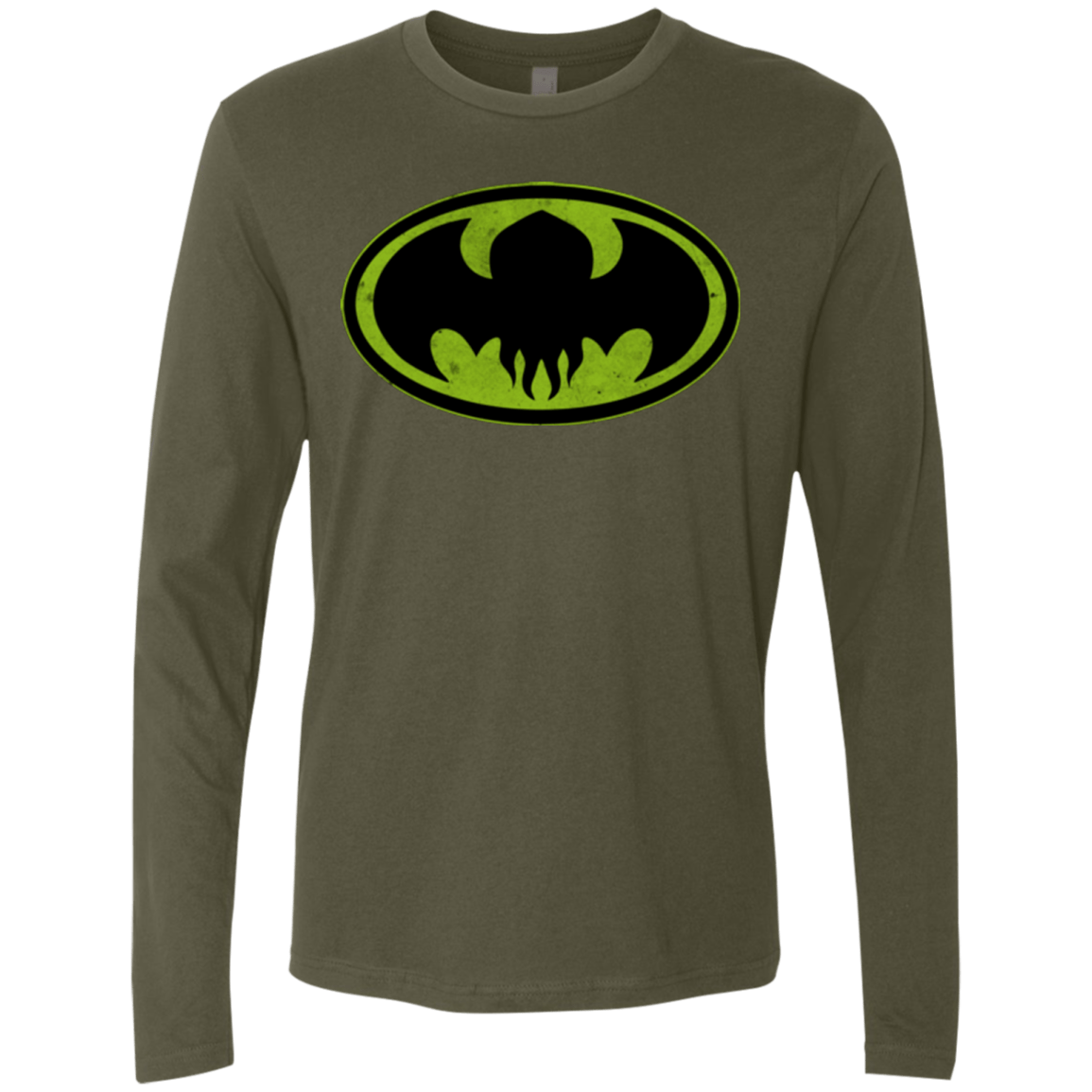 T-Shirts Military Green / Small Dark God Rises Men's Premium Long Sleeve