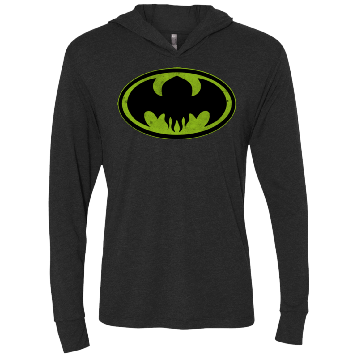 Dark God Rises Triblend Long Sleeve Hoodie Tee