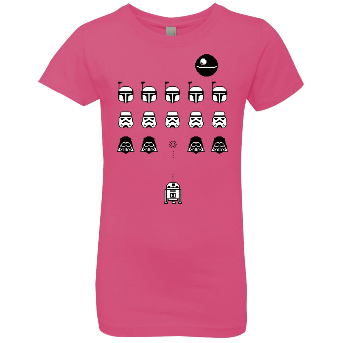 T-Shirts Hot Pink / YXS Dark Invaders Girls Premium T-Shirt