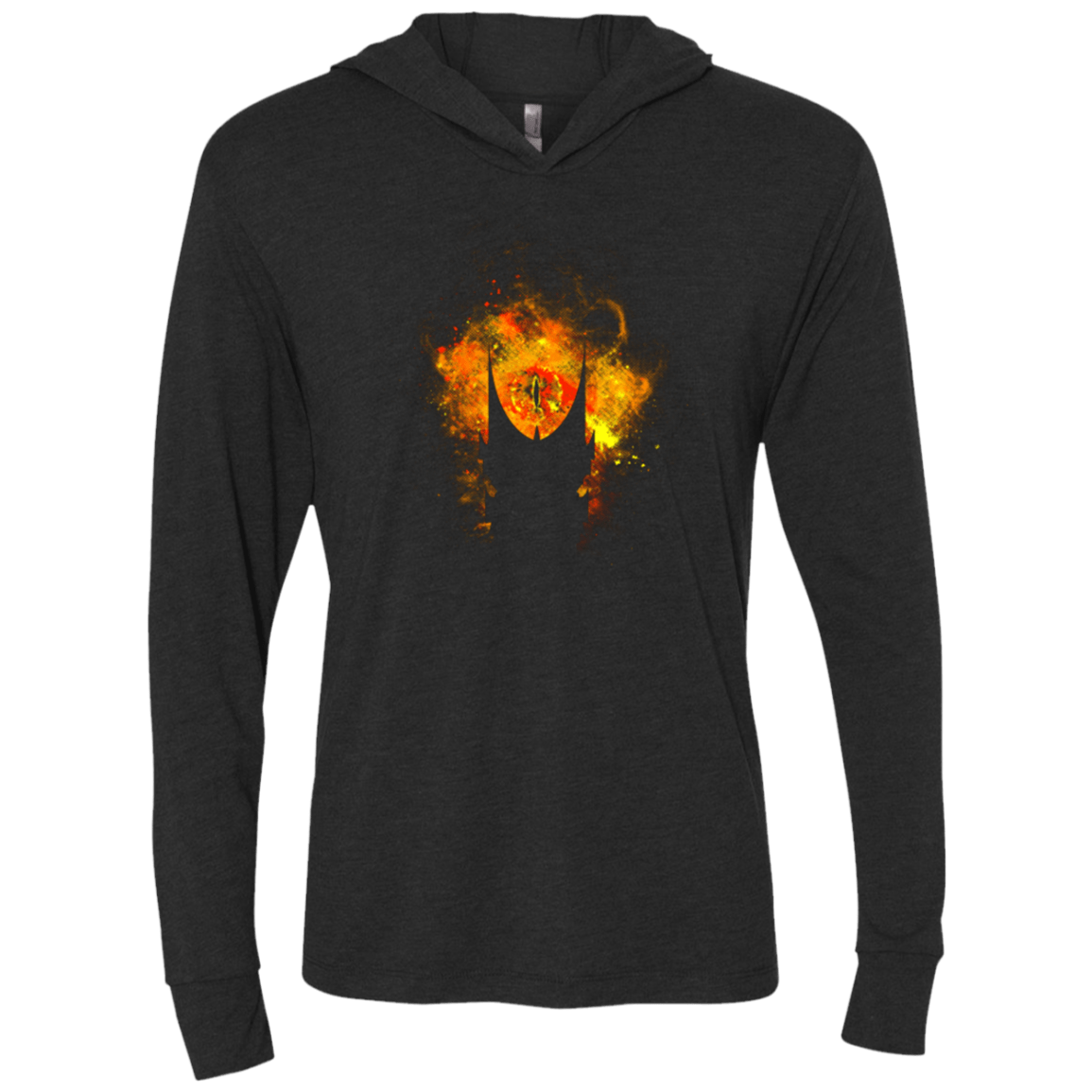 T-Shirts Vintage Black / X-Small DARK LORD ART Triblend Long Sleeve Hoodie Tee