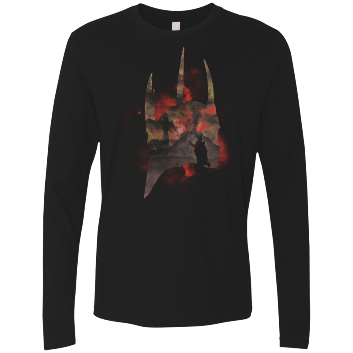 T-Shirts Black / Small Dark Lord Head Men's Premium Long Sleeve