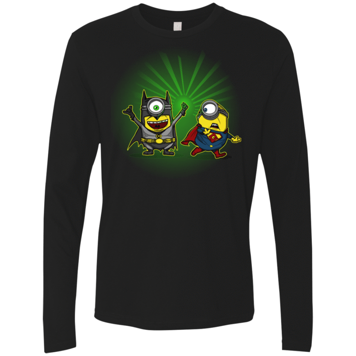 T-Shirts Black / Small Dark Minion VS False God Men's Premium Long Sleeve