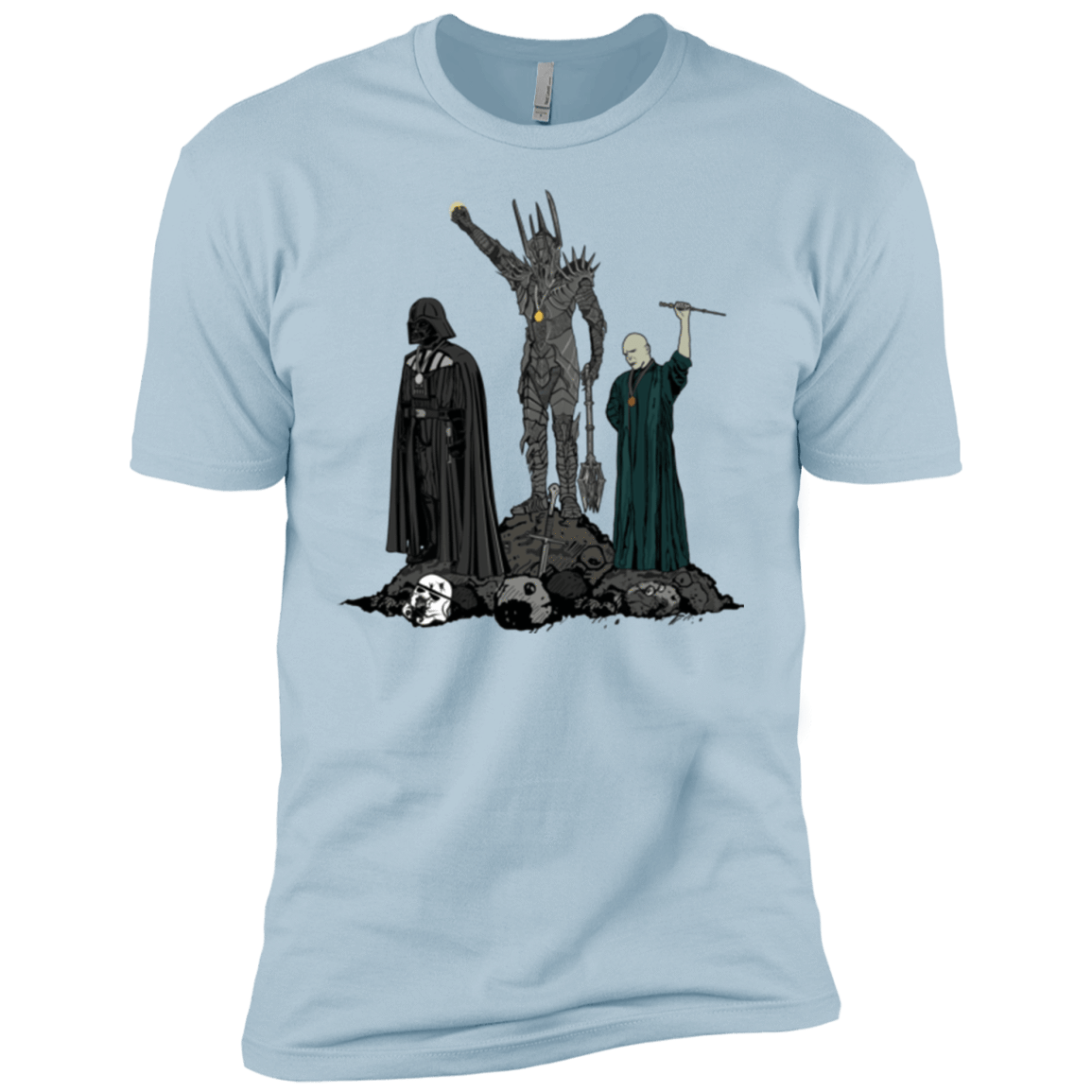 T-Shirts Light Blue / YXS Dark Power Boys Premium T-Shirt